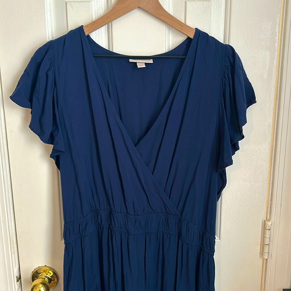 Knox Rose flutter sleeve maxi dress size XXL blue